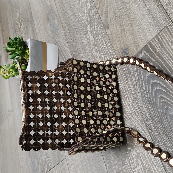 Vintage coconut tiki shell purse - Picture 9 of 10